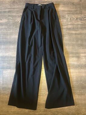 H&M Black High-Waist Trousers